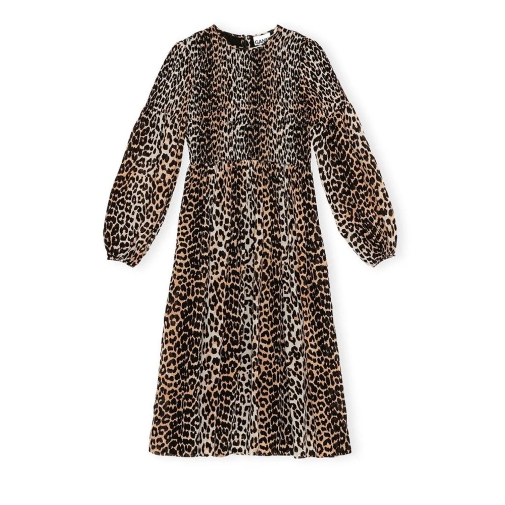 Ganni Georgette Smock Dress